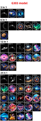 2026 New Star Projector Light, Replaceable Film Slides USB Star Night Light, for Car, Bedroom, Party Decoration