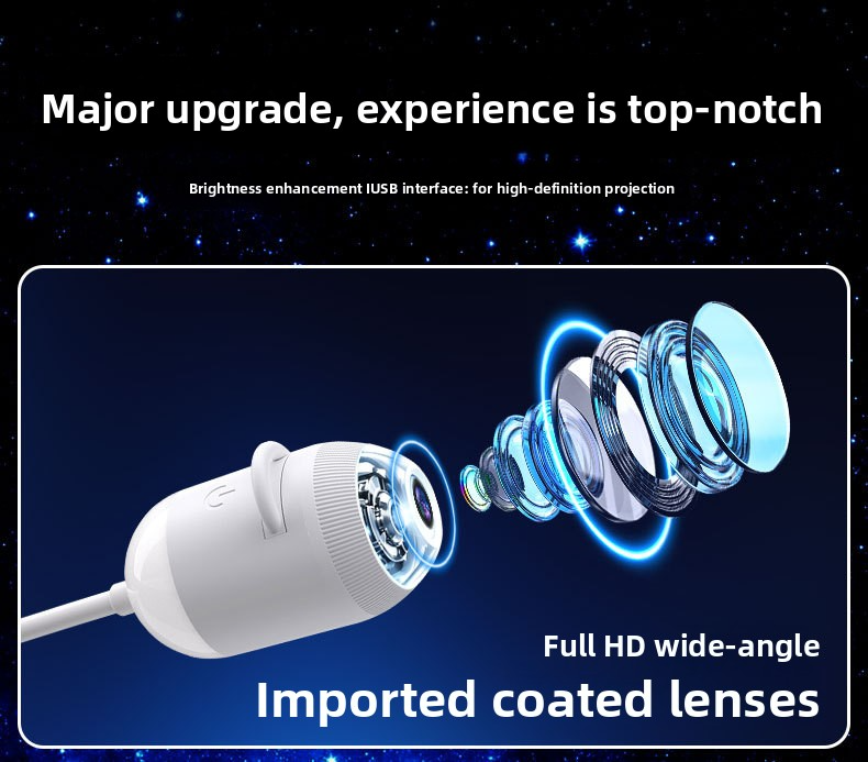 2026 New Star Projector Light, Replaceable Film Slides USB Star Night Light, for Car, Bedroom, Party Decoration