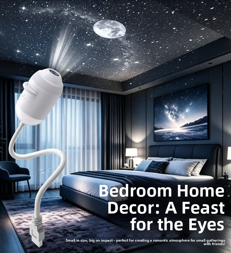 2026 New Star Projector Light, Replaceable Film Slides USB Star Night Light, for Car, Bedroom, Party Decoration