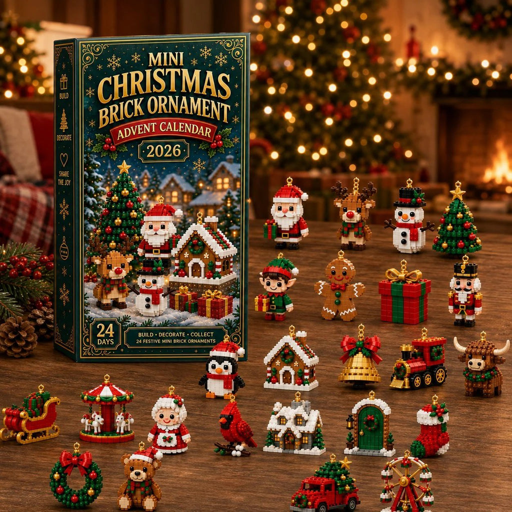 24-Day Mini Christmas Ornament Advent Calendar | buildable designs with hanging loops 🎄