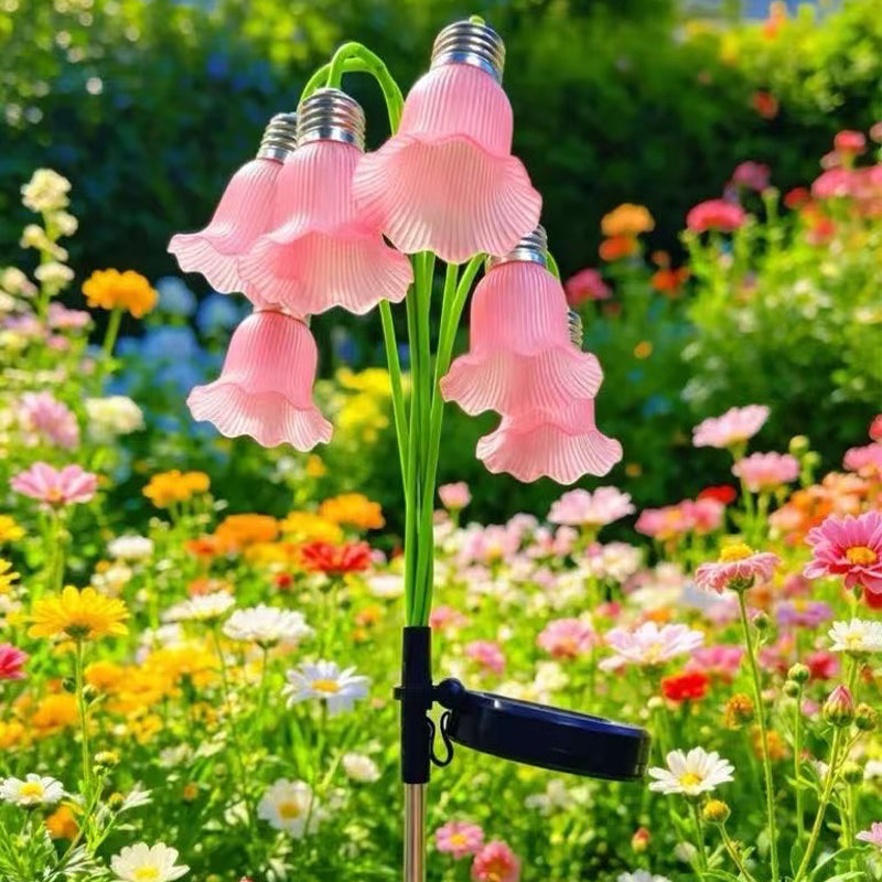 ⏳Time-Limited Special⏰Solar Flower Lights for Outdoor Garden – Waterproof LED Glowing Flowers for Patio, Lawn & Yard Decor, Auto On/Off