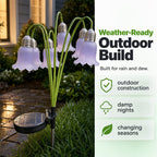 ⏳Time-Limited Special⏰Solar Flower Lights for Outdoor Garden – Waterproof LED Glowing Flowers for Patio, Lawn & Yard Decor, Auto On/Off