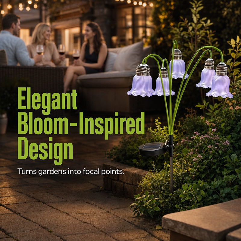 ⏳Time-Limited Special⏰Solar Flower Lights for Outdoor Garden – Waterproof LED Glowing Flowers for Patio, Lawn & Yard Decor, Auto On/Off