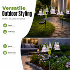 ⏳Time-Limited Special⏰Solar Flower Lights for Outdoor Garden – Waterproof LED Glowing Flowers for Patio, Lawn & Yard Decor, Auto On/Off